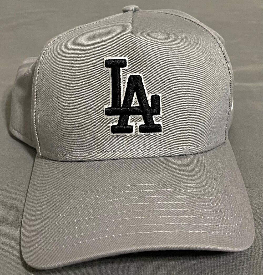 New Era 9FORTY LA Dodgers Snapback Hat Gray Exclusive Edition 100% Cotton
